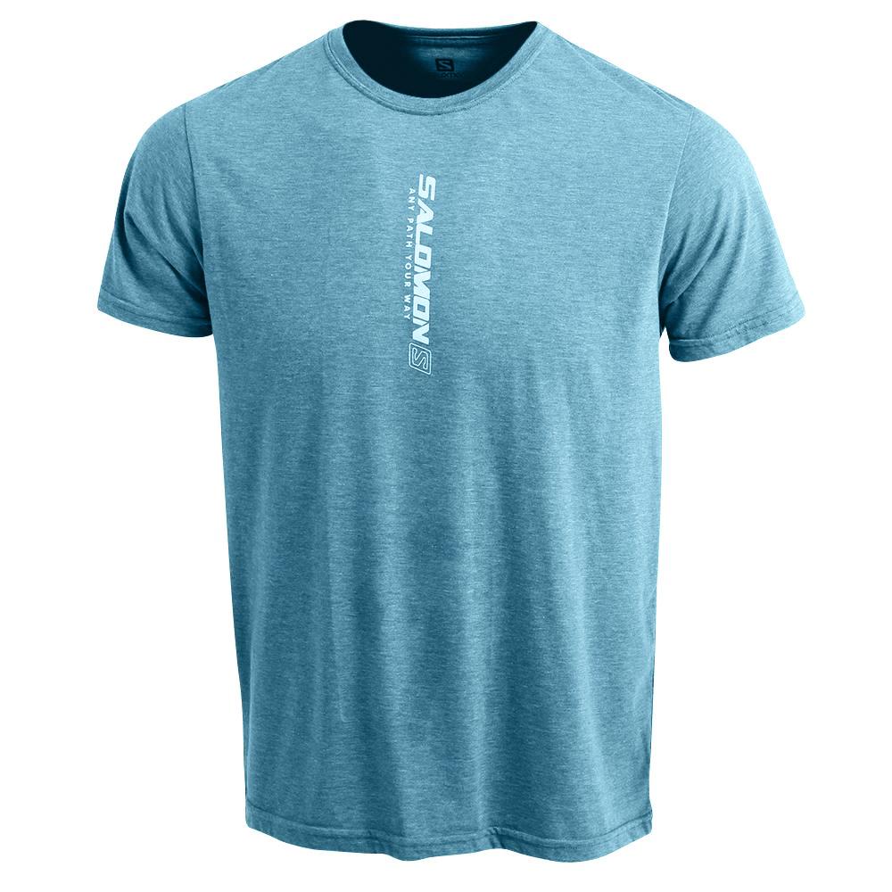 Camisetas Salomon Hombre Azules - Salomon Argentina YAEL SS M,906873-QAG